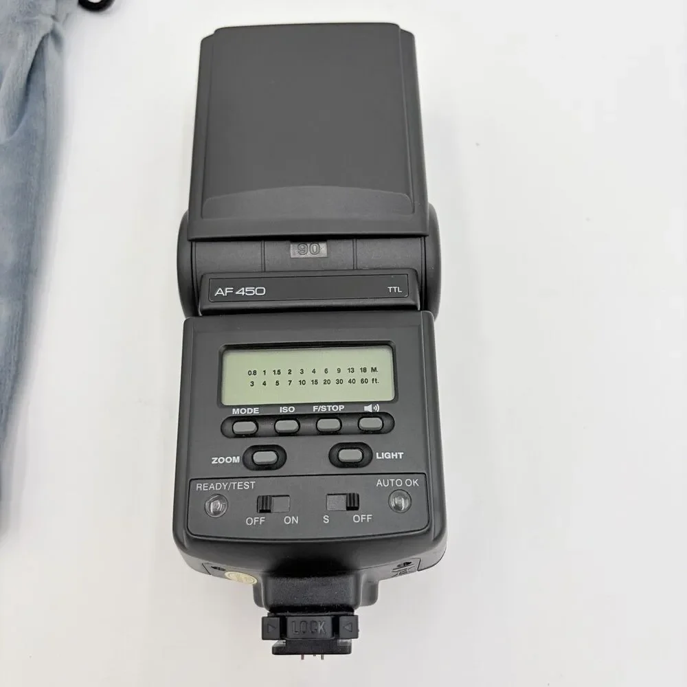 Cactus AF45 TTL Flash for Canon E-TTL Shoe Mount Flash Tested Working w/Pouch